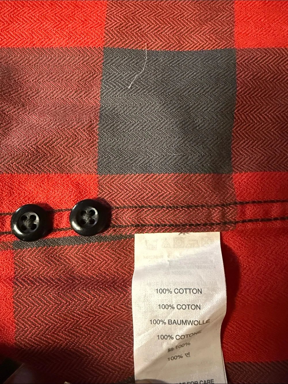 J. Crew Red and Black Buffalo Plaid Button-Down Shirt